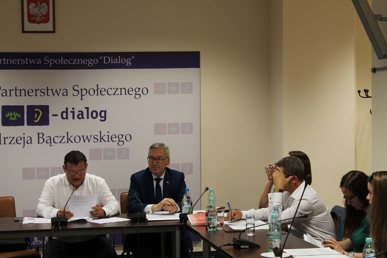 Członkowie Zespołu Problemowego RDS ds. prawa pracy na posiedzeniu w dniu 25 lipca 2019 r.