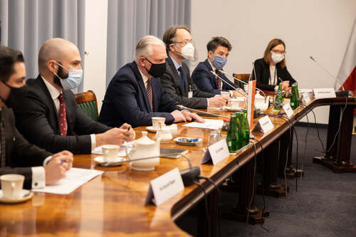 Spotkanie wicepremiera Jarosława Gowina z ukraińskim wicepremierem Oleksijem Reznikovem
