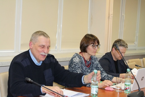 Członkowie zespołu problemowego RDS ds. prawa pracy na posiedzeniu w dniu 4 lutego 2020 r.