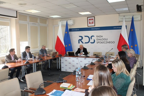 Posiedzenie ZP ds. rozwoju dialogu społecznego RDS w dniu 21 marca 2024 r.